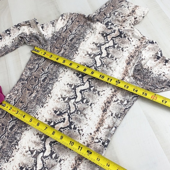 GENERATION LOVE SnakeSkin Mock Neck Bodycon Maxi - Picture 9 of 14